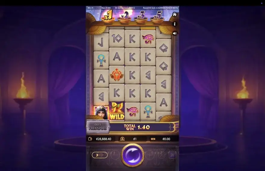 Ảnh màn hình gameplay game Cleopatra’s Fortune Ways (Kingmidas #) (slot) chơi tại LC79