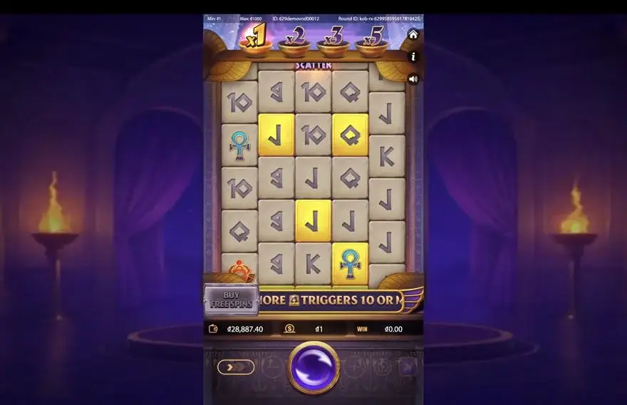 Ảnh bảng biểu tượng & tính năng game Cleopatra’s Fortune Ways (Kingmidas #) (slot) chơi tại LC79
