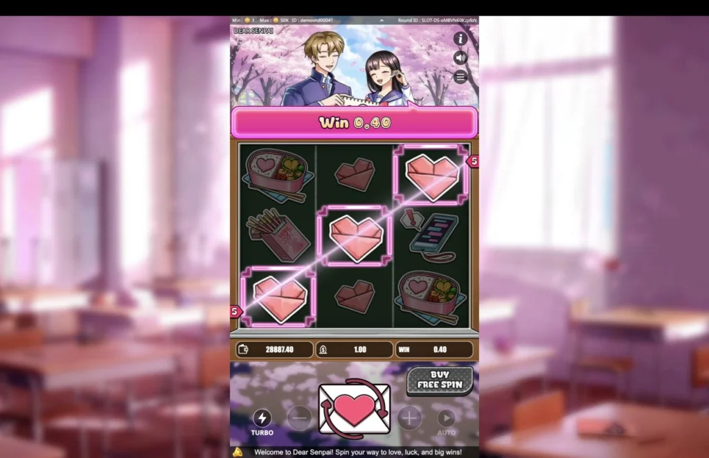 Ảnh giao diện chính game Dear Senpai (Kingmidas #KM-SLOT-020) (slot) chơi tại LC79