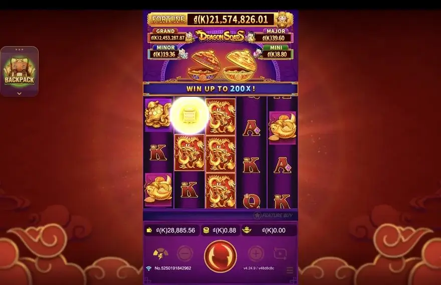 Ảnh bảng biểu tượng & tính năng game Dragon Soar (slot JDB) chơi tại LC79