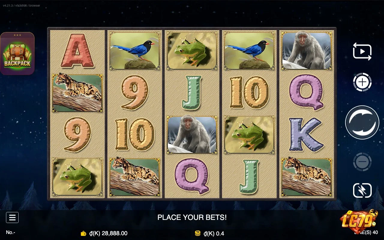 Ảnh giao diện chính game Formosa Bear (slot JDB) chơi tại LC79