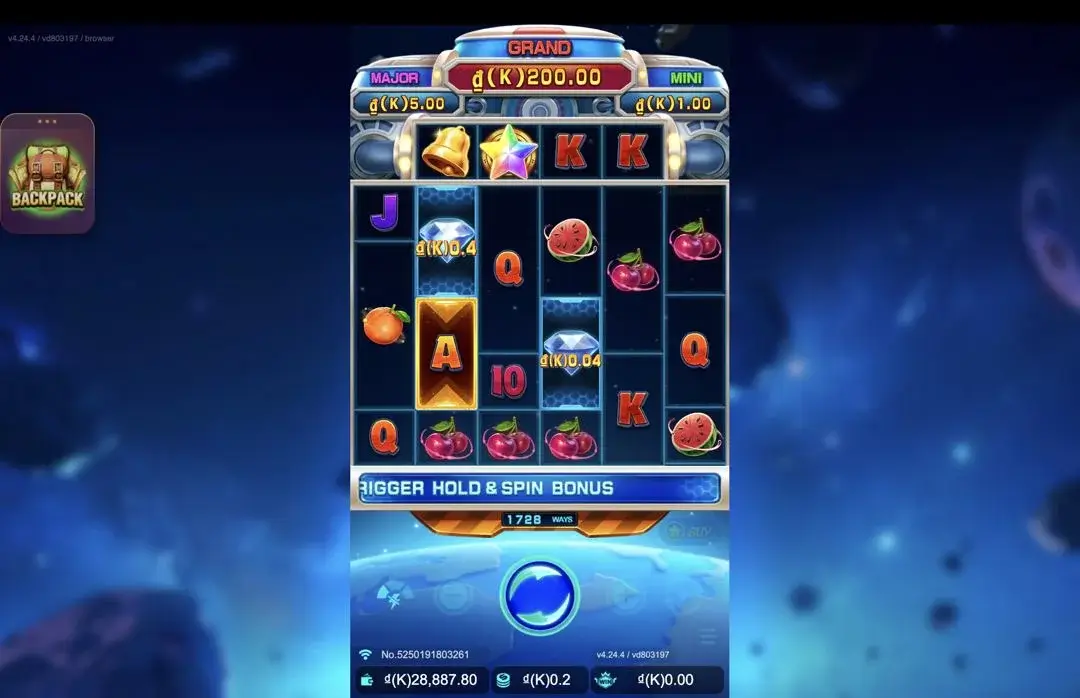 Ảnh giao diện chính game Fruity Bonanza (slot JDB) chơi tại LC79