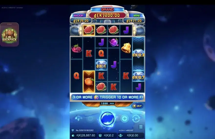 Ảnh màn hình gameplay game Fruity Bonanza (slot JDB) chơi tại LC79