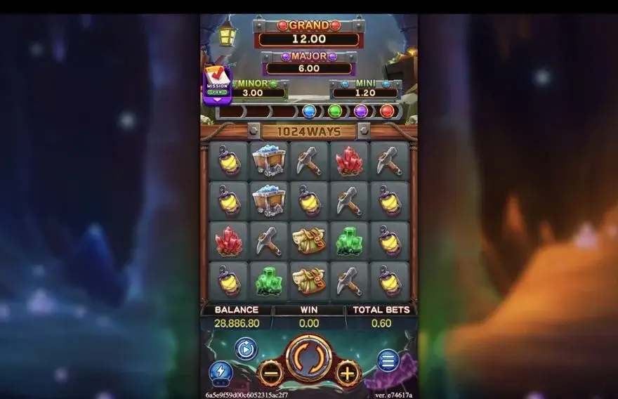 Ảnh màn hình gameplay game GOLD RUSH (slot FC) chơi tại LC79