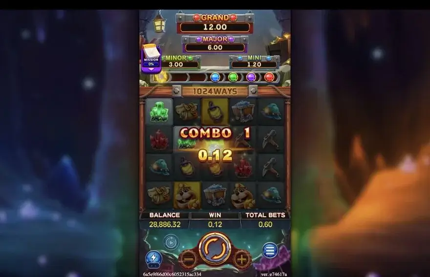 Ảnh bảng biểu tượng & tính năng game GOLD RUSH (slot FC) chơi tại LC79
