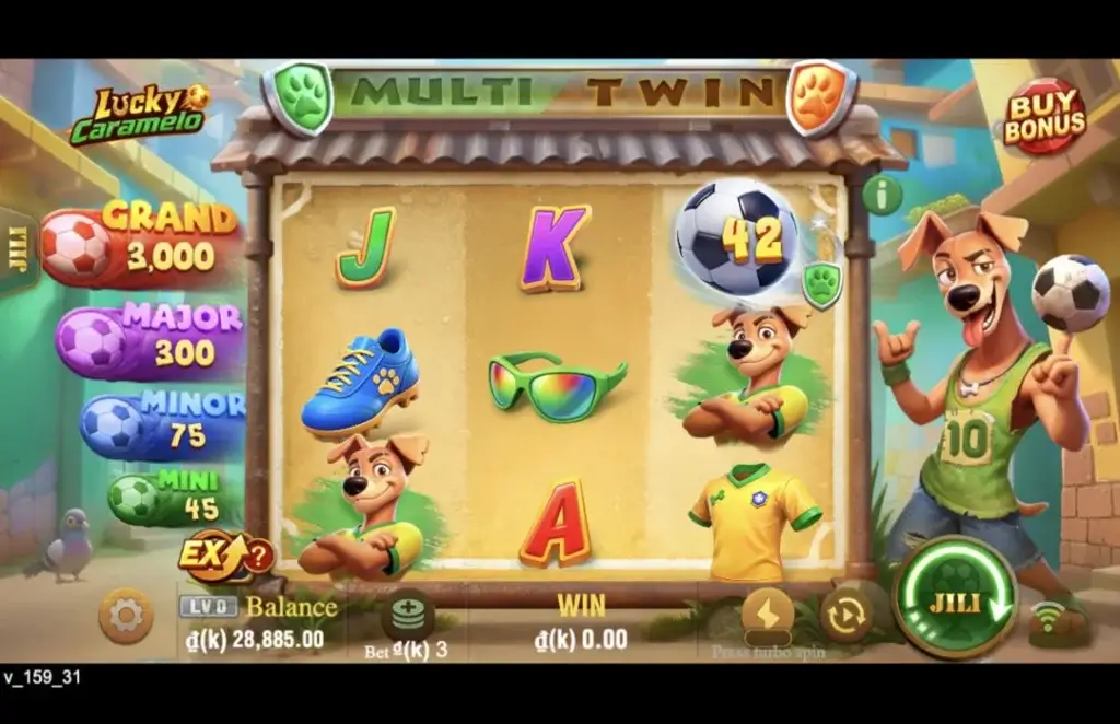 Ảnh giao diện chính game Lucky Caramelo (slot JILI) chơi tại LC79
