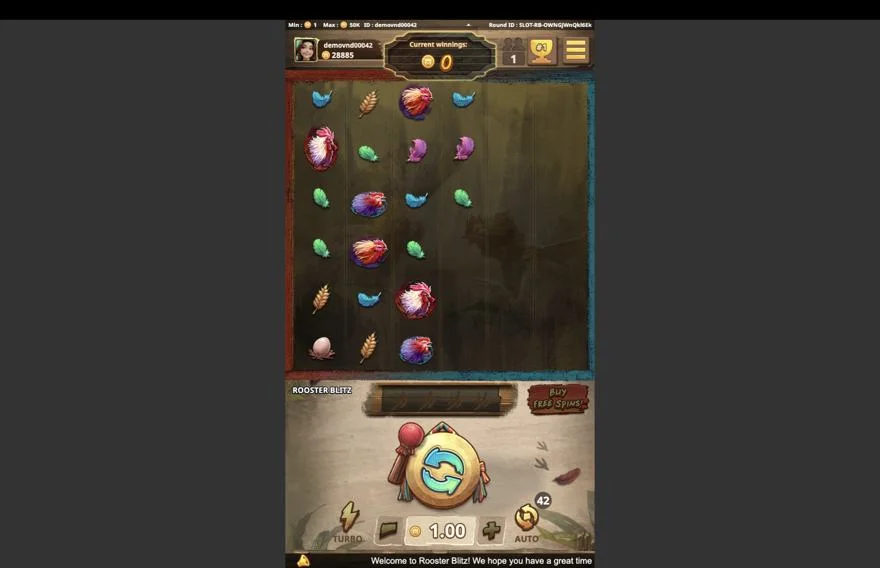 Ảnh màn hình gameplay game Rooster Blitz (Kingmidas #) (slot) chơi tại LC79