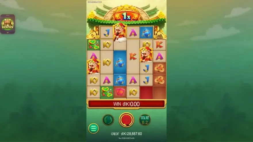 Ảnh màn hình gameplay game CaiShen Coming (slot DRAGOONSOFT) chơi tại LC79