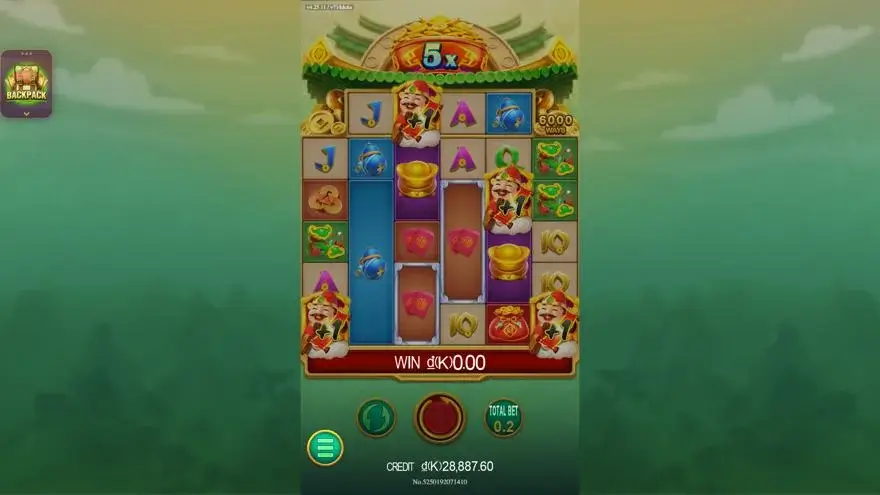 Ảnh bảng biểu tượng & tính năng game CaiShen Coming (slot DRAGOONSOFT) chơi tại LC79
