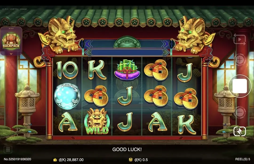 Ảnh giao diện chính game Fortune Treasure (slot JDB) chơi tại LC79