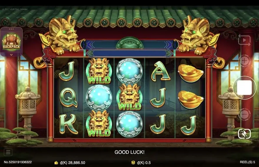 Ảnh màn hình gameplay game Fortune Treasure (slot JDB) chơi tại LC79