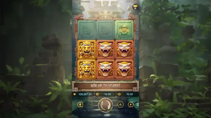 Ảnh màn hình gameplay game Incan Wonders (slot PG) chơi tại LC79