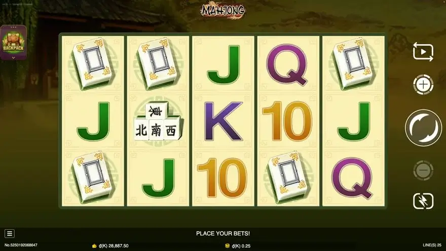 Ảnh màn hình gameplay game Mahjong (slot JDB) chơi tại LC79