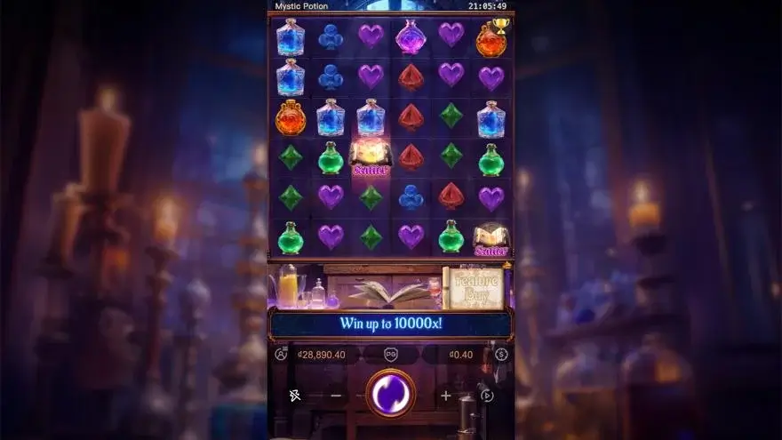 Ảnh màn hình gameplay game Mystic Potion (slot PG) chơi tại LC79