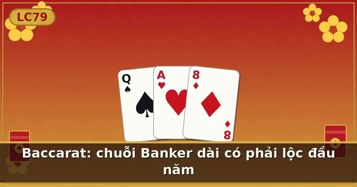 Baccarat: chuỗi Banker dài có phải lộc đầu năm — LC79