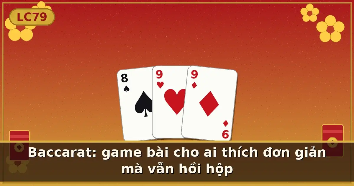 Baccarat: game bài cho ai thích đơn giản mà vẫn hồi hộp — LC79