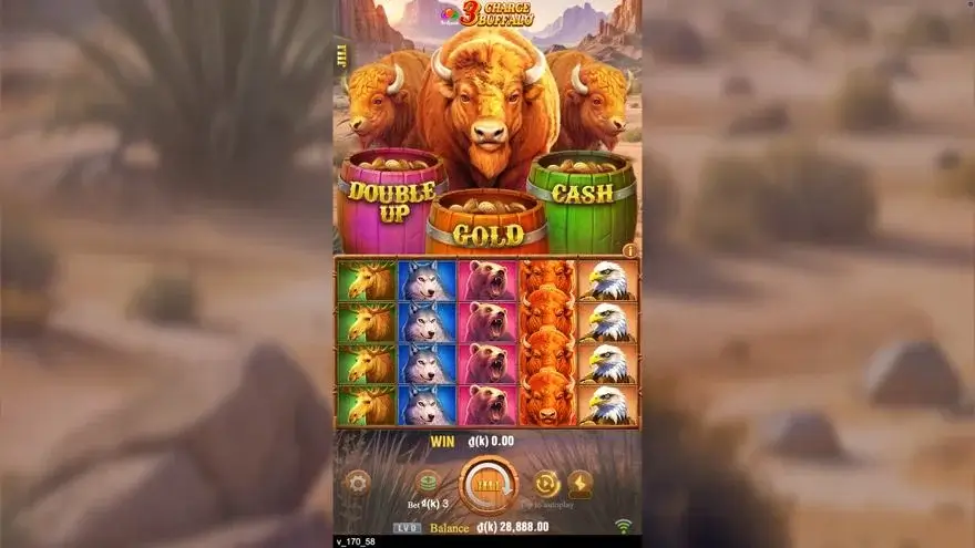 Ảnh màn hình gameplay game mẹo chơi 3 charge buffalo lc79 (slot) chơi tại LC79