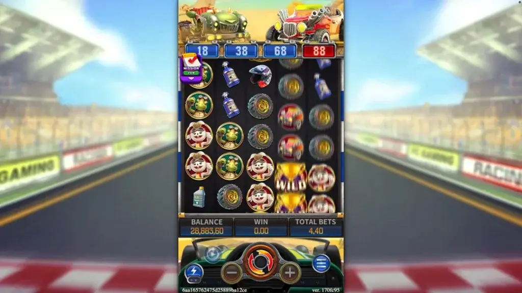 Ảnh giao diện chính game mẹo chơi animal racing lc79 (slot) chơi tại LC79