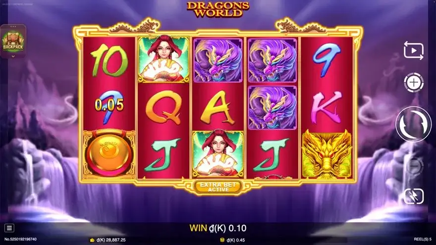 Ảnh bảng biểu tượng & tính năng game mẹo chơi dragons world lc79 (slot) chơi tại LC79