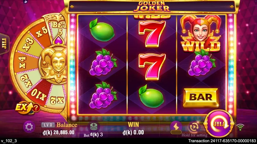 Ảnh giao diện chính game mẹo chơi golden joker lc79 (slot) chơi tại LC79