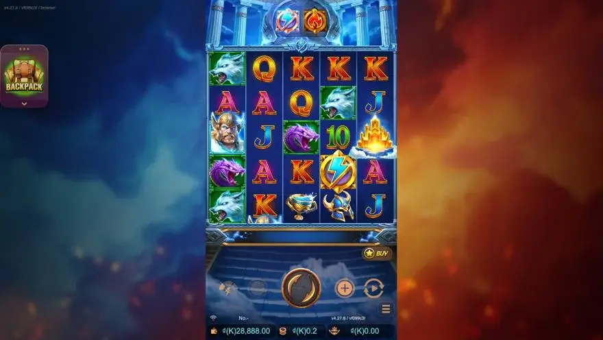 Ảnh màn hình gameplay game Ragnarok : Thor VS Loki (slot JDB) chơi tại LC79