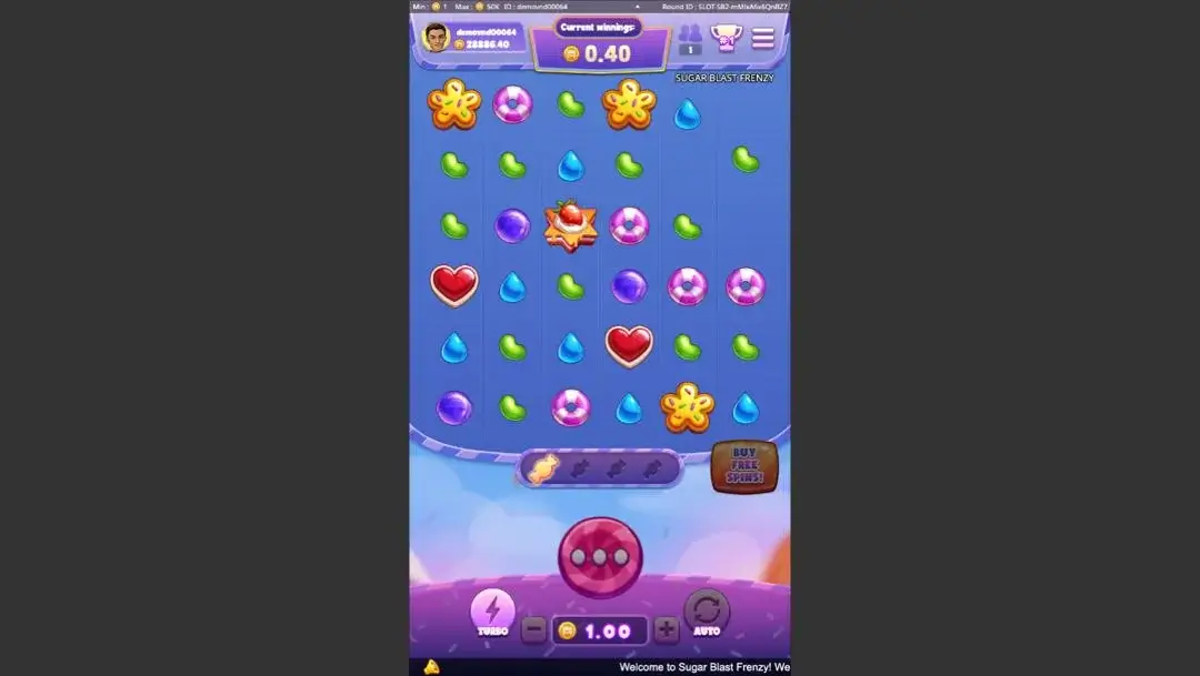 Ảnh giao diện chính game Sugar Blast Frenzy (Kingmidas #) (slot) chơi tại LC79