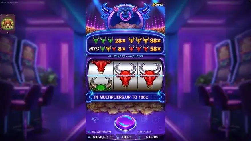 Ảnh bảng biểu tượng & tính năng game Super Niubi Fortune X-Huge (slot JDB) chơi tại LC79