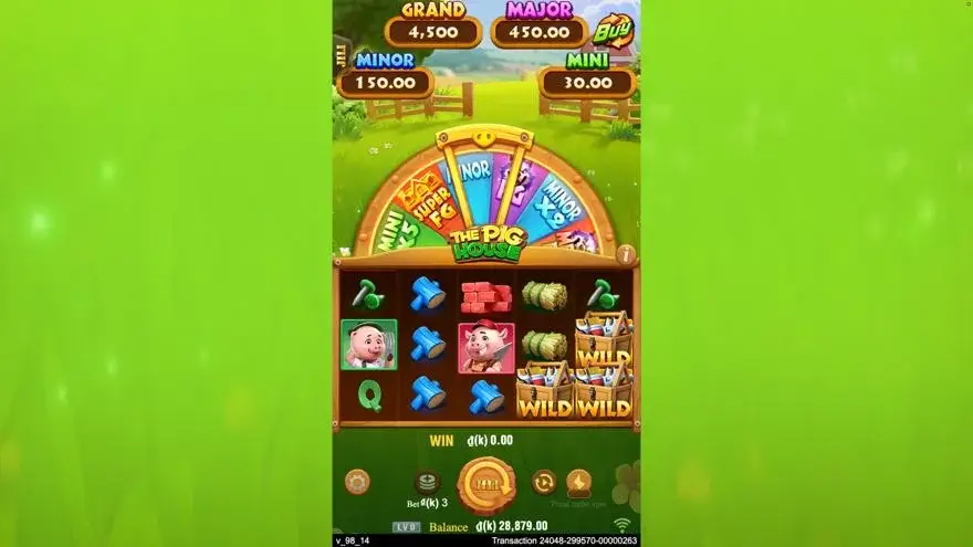 Ảnh bảng biểu tượng & tính năng game The Pig House (slot JILI) chơi tại LC79