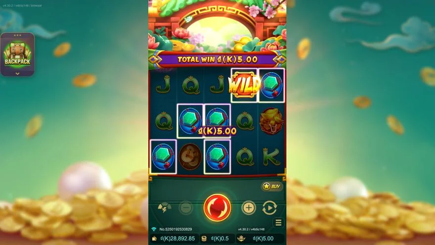 Ảnh màn hình gameplay game BlossomOfWealth (slot JDB) chơi tại LC79