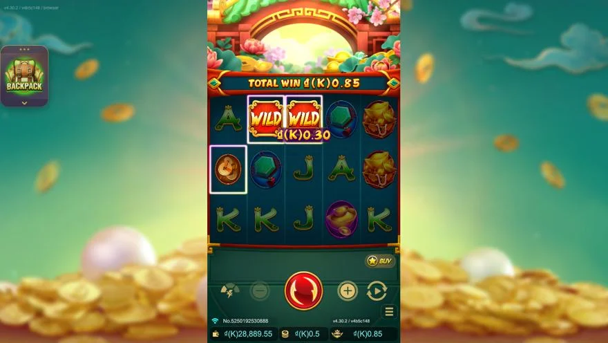 Ảnh bảng biểu tượng & tính năng game BlossomOfWealth (slot JDB) chơi tại LC79