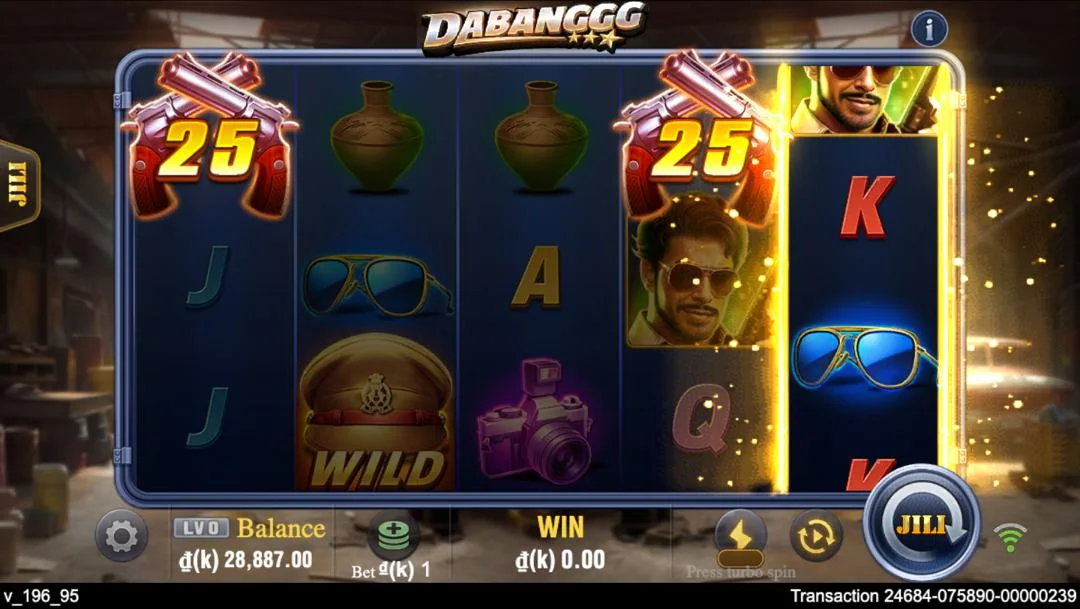 Ảnh giao diện chính game Dabanggg (slot JILI) chơi tại LC79