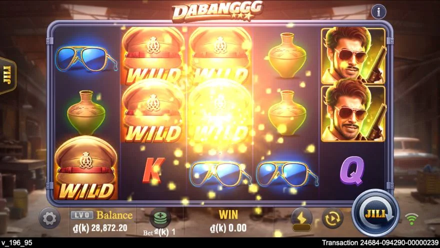 Ảnh màn hình gameplay game Dabanggg (slot JILI) chơi tại LC79