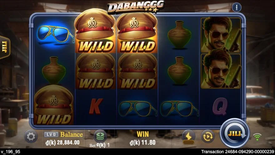 Ảnh bảng biểu tượng & tính năng game Dabanggg (slot JILI) chơi tại LC79