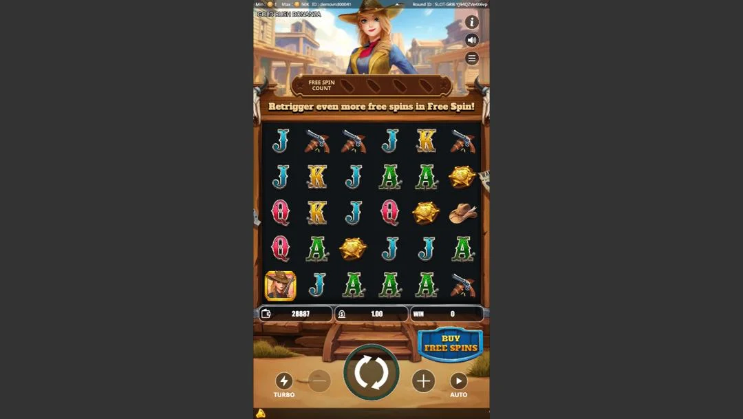 Ảnh giao diện chính game GOLD RUSH BONANZA (Kingmidas #) (slot) chơi tại LC79