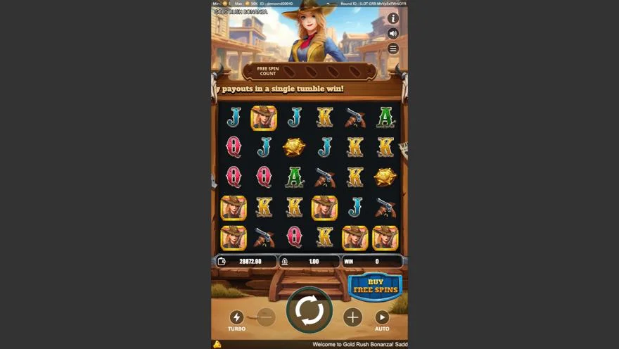 Ảnh màn hình gameplay game GOLD RUSH BONANZA (Kingmidas #) (slot) chơi tại LC79