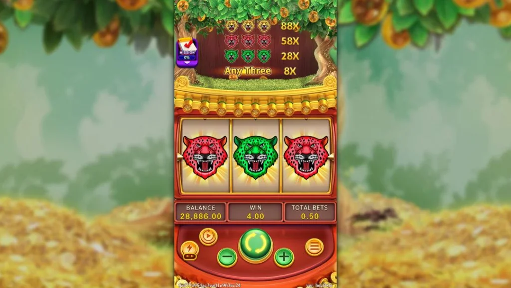 Ảnh giao diện chính game GOLDEN PANTHER (slot FC) chơi tại LC79