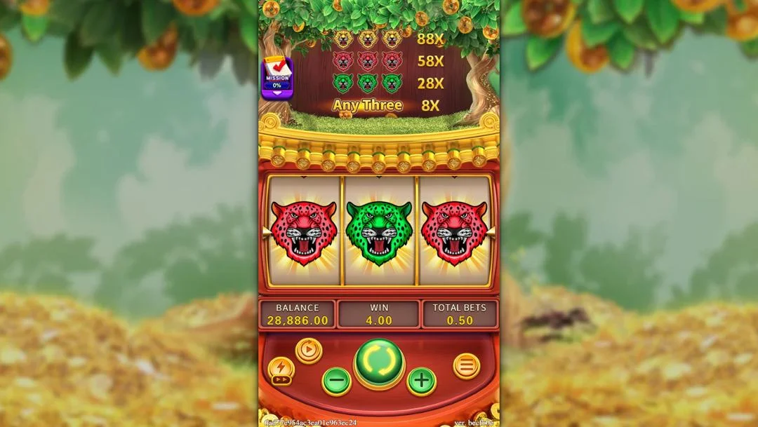 Ảnh giao diện chính game GOLDEN PANTHER (slot FC) chơi tại LC79
