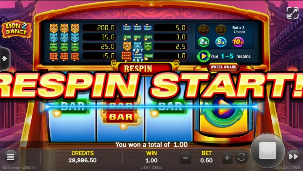 Ảnh giao diện chính game Lion 2 Dance (slot JILI) chơi tại LC79