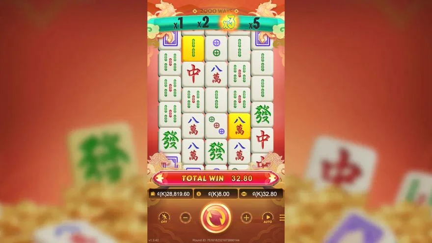 Ảnh màn hình gameplay game Mahjong Wins (slot JDB) chơi tại LC79