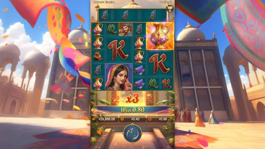 Ảnh màn hình gameplay game Majestic Empire (slot PG) chơi tại LC79