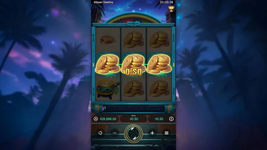 Ảnh bảng biểu tượng & tính năng game Mayan Destiny (slot PG) chơi tại LC79