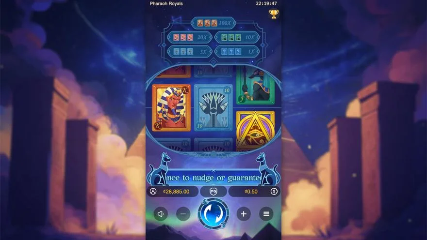 Ảnh màn hình gameplay game Pharaoh Royals (slot PG) chơi tại LC79