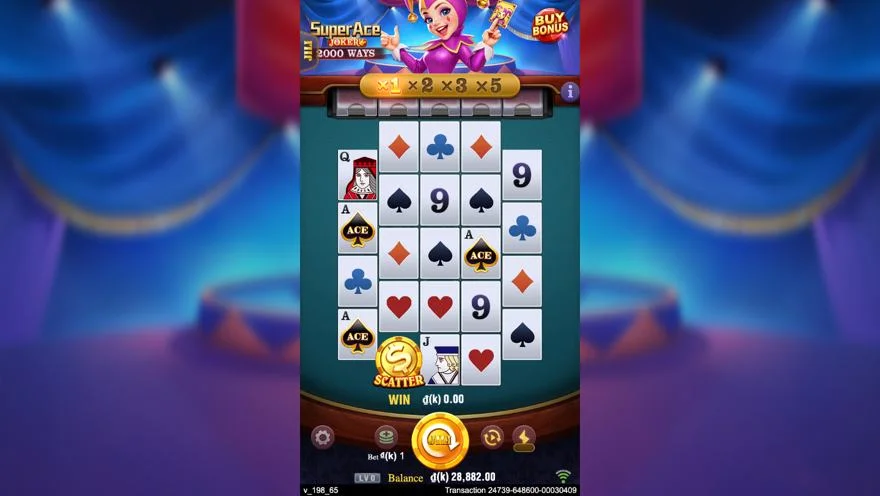 Ảnh bảng biểu tượng & tính năng game Super Ace Joker (slot JILI) chơi tại LC79