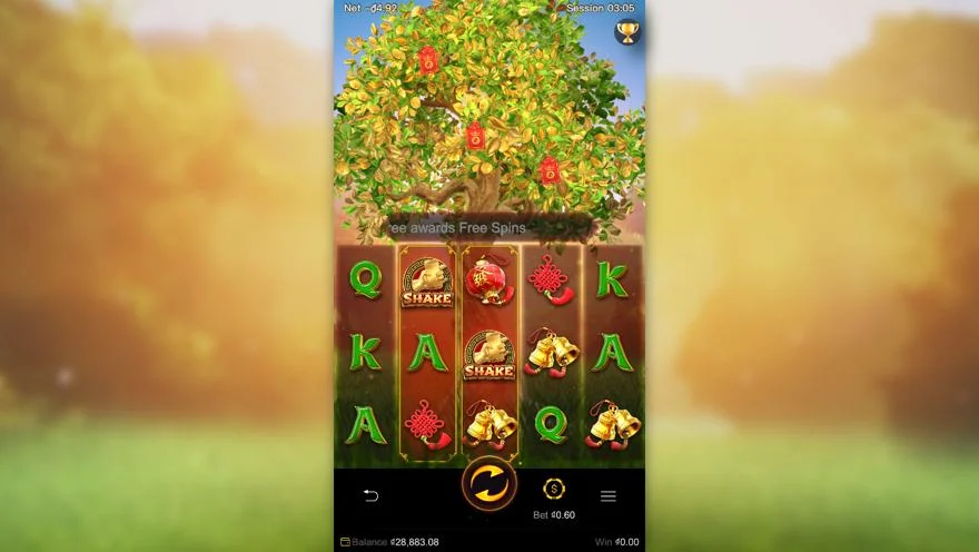 Ảnh màn hình gameplay game Tree of Fortune (slot LUCKY365) chơi tại LC79