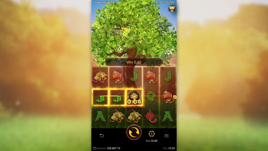 Ảnh bảng biểu tượng & tính năng game Tree of Fortune (slot LUCKY365) chơi tại LC79